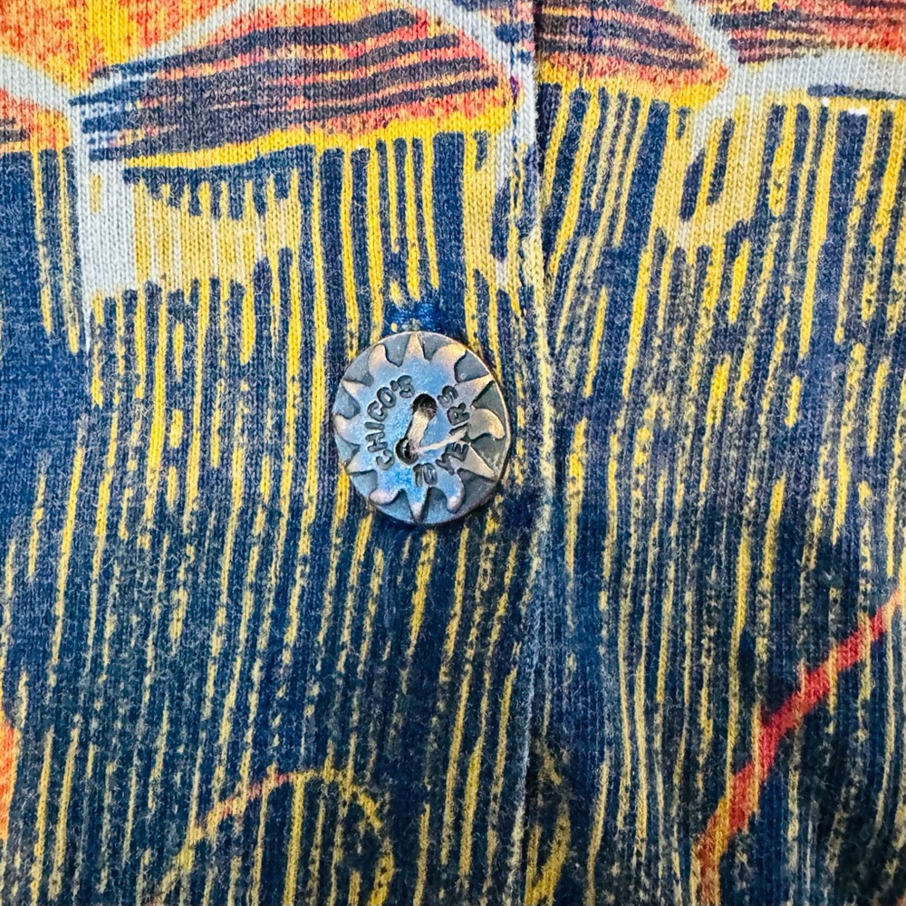 Chicos Vintage 90s Bohemian Patchwork Button Down… - image 6